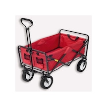 Keter Beach Waggon Katlanır Taşıma Arabası Kırmızı Polyester