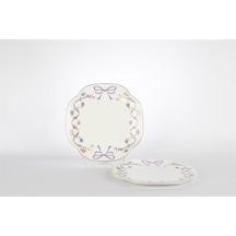 Romantic Charm 2li Tatlı Tabağı 19cm Renkli