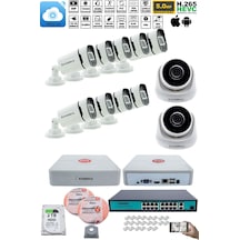 Ip Güvenlik Kamera Seti - 2 İç Mekan , 9 Dış Mekan Kdj-2ın9out-v3