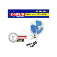 Carub Oto Vantilatör 24v 8 İnch Mandallı Çakmak Girişli