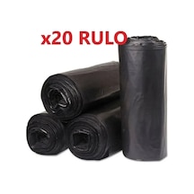 200 Adet Endüstriyel 120x150 Cm Hantal Boy Siyah Çöp Poşeti 20 Rulo X 10lu 120 Litre Çöp Konteyn