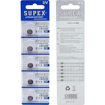 Supex Cr1220 3 Volt 5'li Blister Lityum Pil