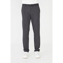 Antrasit Bağcıklı Rahat Kesim Jogger Pantolon Füme