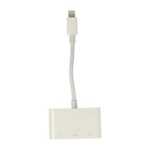 Apr23 Apple iPhone  Uyumlu  Otg 3in1 - Beyaz Diğer