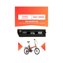Rks Mx25 Plus Uyumlu 36v 20ah Elektrikli Bisiklet Bataryası Siyah