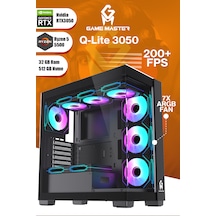 Game Master Qlite-3050 R5-5500 32 GB 512 GB M.2 SSD RTX3050 Free Dos Masaüstü Oyuncu Bilgisayarı