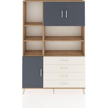 Arges Dolap 8 Raflı 4 Çekmeceli 3 Kapaklı 132x30x195 Çam-antrasit/aytaşı Antrasıt/aytası Arges Dolap 8 Raflı 4 Çekmeceli 3 Kapaklı 132x30x195 Çam-antrasit/aytaşı Antrasıt/aytası