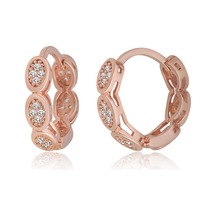 Samur Parti Parti Aksesuar & Kostüm Gümüş Zirkon Taşlı Halka Kadın Küpe Gümüş