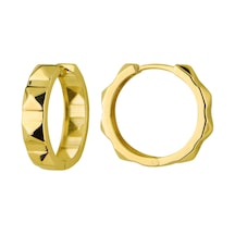 Goldkupe 14 Ayar Altın Piramit Halka Küpe 4,95 Gr-6432