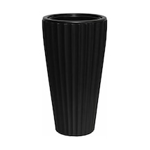 Omnipazar So-lvt1 Lilyum Vazo Saksı Takımı İç Kovalı 54 Litre No:1 Siyah