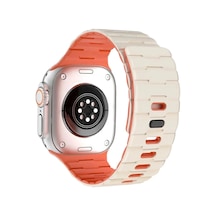 Watch Ultra 49mm Wowen Kordon Saat Değildir - Beyaz-turuncu
