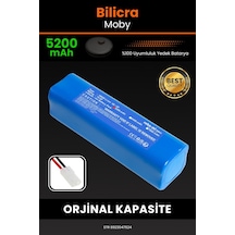 Bilicra Moby Akıllı Robot Süpürge Uyumlu Batarya 5200 Mah