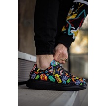 Pabucmarketi Yüksek Taban Günlük Erkek Ayakkabı Hot Çok Renkli