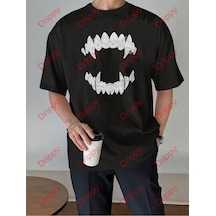 Flood Of Style Unisex Teeth Tshirt Siyah