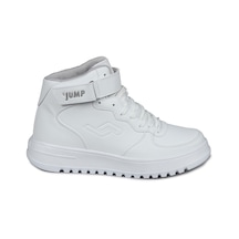 Jump 17308 Yüksek Bilekli Beyaz Kadın Sneaker Günlük Spor Ayakkabı