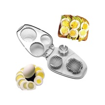 Çok Yumurta Dilimleyici 3 In 1 Yumurta Dilimleyici Kesici Kama Yumurta Diliml Çok Fonksiyonlu Paslanmaz Çelik Dilimleyici 56559393 Beyaz