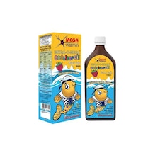 Mega Vitamin - Mega-o-mega Sıvı Balık Yağı 100ml - Çilek Aromalı