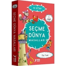1. Sınıf Seçme Dünya Masalları Düz Yazılı - 10 Kitap Kitap- Yuva