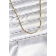 14k Gold Renk Kaplama Zincir Model Cm Kadın Kolye Altın