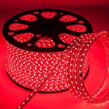 Ct-4550 220 Volt 100m Şerit Led 3 Çipli Kırmızı Işık