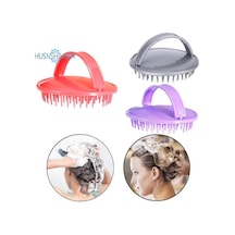 Kırmızı Parmak Toka Tasarım Yuvarlak Fırça İğne Şampuan Fırça Saç Kökü Kaşıntı Saç Derisi Masaj Tarak Saç Malzemeleri