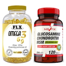 Flx Omega 3-6-9 Balık Yağı 90 Softgel & Nevfix Glucosamine Chondr