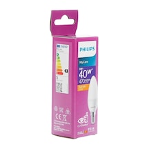 Philips LED Candle Mum Ampul 5W 470 Lumen 2700K Sarı Işık B35 E14 Duy (40W Eşleniği)