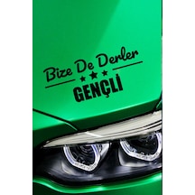 Bingöl Genç Klasik Siyah Sticker Bingöl Bize De Derler Gençli 40x15 Cm Araba Çıkartma 40 CM - Siyah