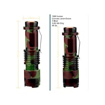 Omeniv Kamuflaj El Feneri 1000 Lümen Zoom Deprem Outdoor Kamp Çok Renkli