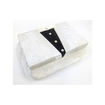 Damat Sandığı - Damatlık Figürlü Smokin Sandık - Tıraş Kutusu Kod 08613 Çok Renkli
