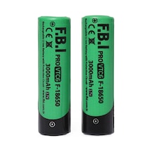 F.b.ı Vtc6 18650 3.7v 3000mah 30a Li-ion Şarjlı Pil + Pil Taşıma Kutusu 2'li Set Hmngoxxtptprp