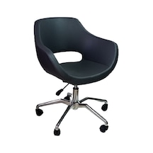 Ofis Koltuğu Döküm Süngerli Antrasit Suni Deri Örümcek Yıldız Aya