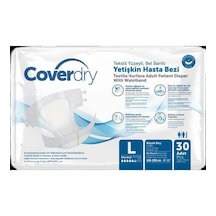 Coverdry Tekstil Yüzeyli Bel Bantlı Yetişkin Hasta Bezi L 4 x 30'lu