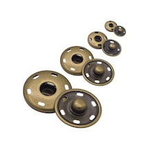 Bronz Dikmeli Çıt Çıt Düğme Takım 15mm 100 Adet