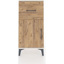 Arges Komodin Tek Raflı Tek Çekmeceli Tek Kapaklı 44x30x96 Ay... Aytaşı