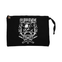 Marduk Front Siyah Clutch Astarlı Cüzdan / El Çantası Siyah