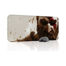 God Of War Kaymaz Dikişli Kauçuk Oyuncu Mousepad V2 - 70x30 Xl Gaming Mouse Pad Fare Altlığı