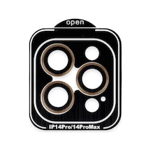 İphone 15 Pro Max Pvd Metal Kamera Lens - Turuncu