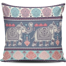 Kırlent Dünyası Fil Temalı Dijital Baskılı Kırlent Kılıfı (407043019)