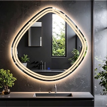 Nomari Günışığı Lazer Kumlamalı Lavabo & Banyo Aynası Dokunmatik Sensörlü 80 X 80 Nomari Günışığı Lazer Kumlamalı Lavabo & Banyo Aynası Dokunmatik Sensörlü 80 X 80