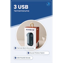 Duvar Tipi Priz Ve Usb Portlu Termal Akım Korumalı Şarj Aleti Ev