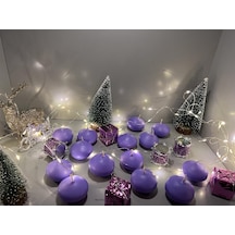 İv Candles 12 Li Açık Lila Suda Yüzen Mum