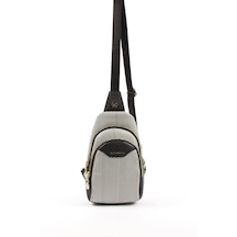 Kadın Bel Çantası Siyah Beyaz - Siyah SP959 Silver & Polo
