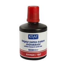 Ceybox Kraf Beyaz Tahta Kalem Mürekkebi 100Ml Kırmızı 450G
