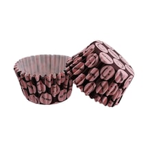 Cupcake Kalıbı Pet Kapsül Kek Kalıbı 48X34 Mm 100 Adet Pembe N11.1151