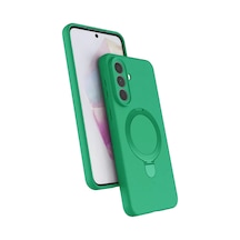 Newface Samsung Galaxy A57 5g Regal Magsafe Standlı Kapak - Yeşil