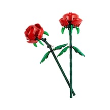 LEGO® Botanicals Gül 40460 – Yetiskinler için Uzunlugu Ayarlanabilen 2 Gül Içeren Dekoratif Çiçek Modeli Yapim Seti (120 Parça)