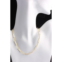 Omar Silver Unisex Ataç Model Gümüş Kolye 925 Ayar Gold Altın Kap