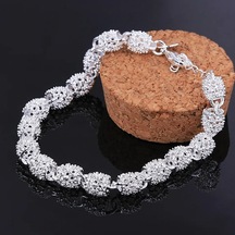 Eyelashes Silver 925 Ayar Gümüş Kristal Taşlarla Süslü Bohem Tarz Bileklik
