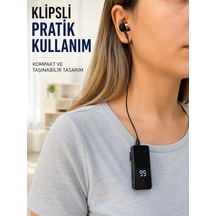 Klipsli Bluetooth Kulaklık Kısa Kablolu Tek Kulaklık Taşınabilir Günlük Kullanım Diğer